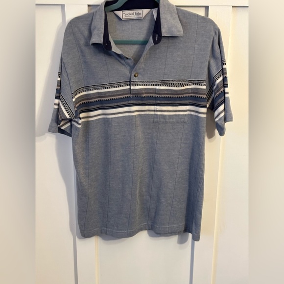 Tropical Palm Other - Vintage‎ Tropical Palm Men's Polo Shirt